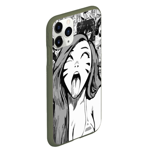 Чехол для iPhone 11 Pro матовый Belle Delphine Ahegao, цвет темно-зеленый - фото 3