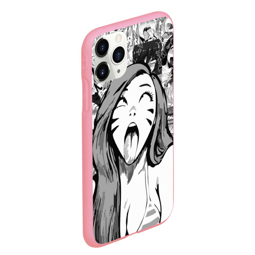 Чехол для iPhone 11 Pro Max матовый Belle Delphine Ahegao, цвет баблгам - фото 3