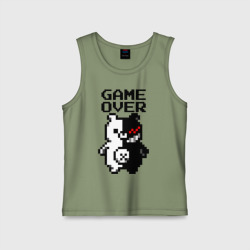 Детская майка хлопок Monokuma game over