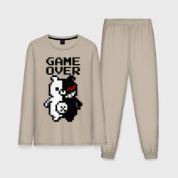 Мужская пижама с лонгсливом хлопок Monokuma game over