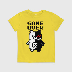 Детская футболка хлопок Monokuma game over