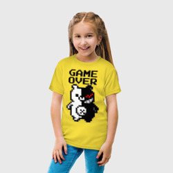 Детская футболка хлопок Monokuma game over - фото 2
