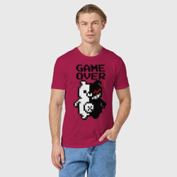 Мужская футболка хлопок Monokuma game over - фото 2