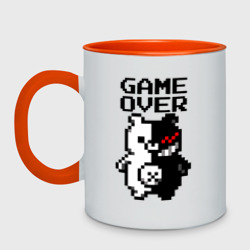 Кружка двухцветная Monokuma game over