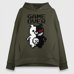 Женское худи Oversize хлопок Monokuma game over