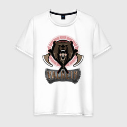 Valheim  logo – Мужская футболка хлопок с принтом купить со скидкой в -20%