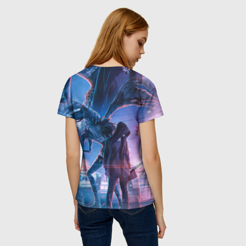 Женская футболка 3D В поисках жертвы, цвет 3D печать - фото 4