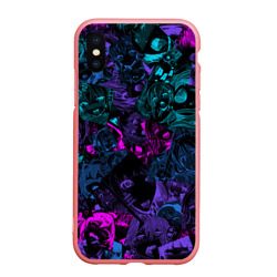 Чехол для iPhone XS Max матовый Neon Ahegao