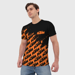 Мужская футболка 3D KTM КТМ - фото 2