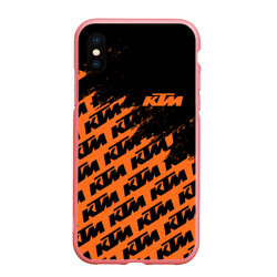 Чехол для iPhone XS Max матовый KTM КТМ