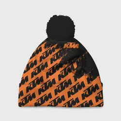 Шапка 3D c помпоном KTM КТМ