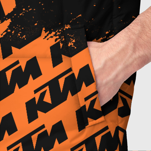 Мужской жилет утепленный 3D KTM КТМ, цвет красный - фото 6