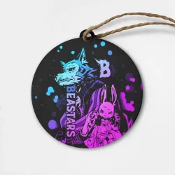 Деревянная игрушка круг Beastars, Легоши и Хару