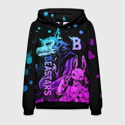 Мужская толстовка 3D Beastars, Легоши и Хару