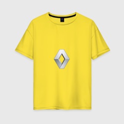 Женская футболка хлопок Oversize Renault logo