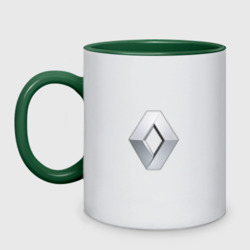 Кружка двухцветная Renault logo