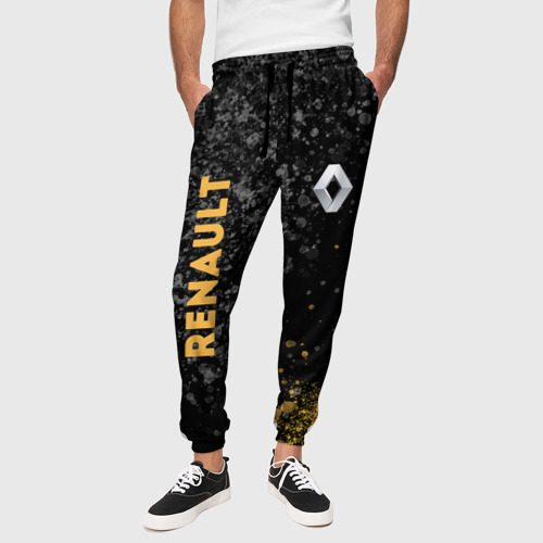 Мужские брюки 3D Renault Брызги, цвет 3D печать - фото 4