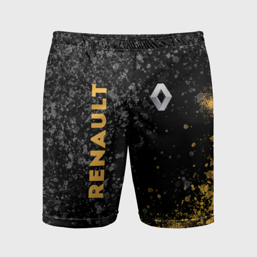Мужские шорты спортивные Renault Брызги, цвет 3D печать