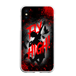 Чехол для iPhone XS Max матовый Fly high волейбол!!
