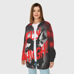 Женская рубашка oversize 3D Fly high волейбол!! - фото 2