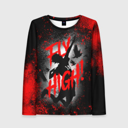 Женский лонгслив 3D Fly high волейбол!!