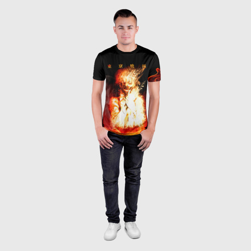 Мужская футболка 3D Slim Огненый Канеки Кен, цвет 3D печать - фото 4