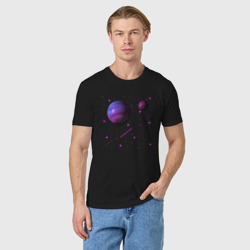 Мужская футболка хлопок Космос Планеты Galaxy - фото 2