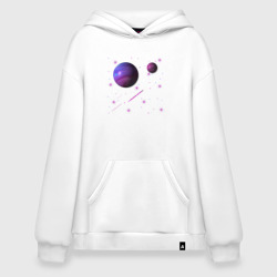 Худи SuperOversize хлопок Космос Планеты Galaxy