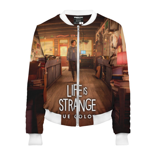 Женский бомбер 3D Life Is Strange True Colors, цвет белый