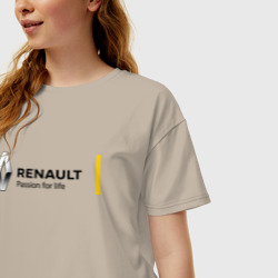 Женская футболка хлопок Oversize Renault - фото 2