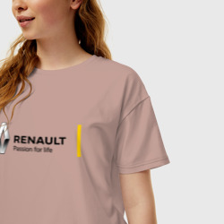 Женская футболка хлопок Oversize Renault - фото 2