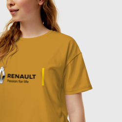 Женская футболка хлопок Oversize Renault - фото 2