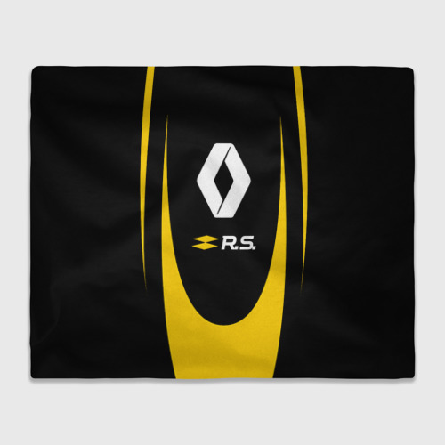 Плед 3D Renault sport, цвет 3D (велсофт)