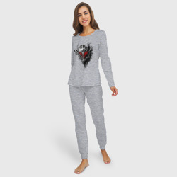 Женская пижама с лонгсливом хлопок Берсерк маска - фото 2