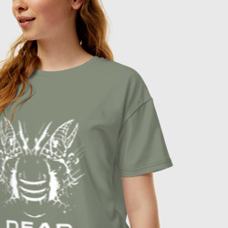 Женская футболка хлопок Oversize Dead space мёртвый космос - фото 2