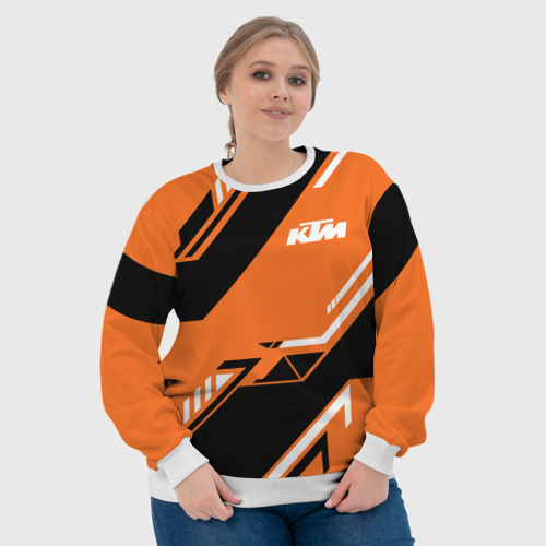 Женский свитшот 3D KTM КТМ sport, цвет 3D печать - фото 6