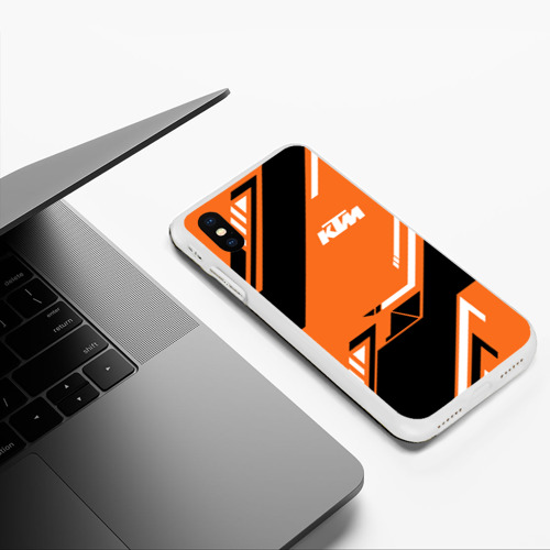 Чехол для iPhone XS Max матовый KTM КТМ sport - фото 5