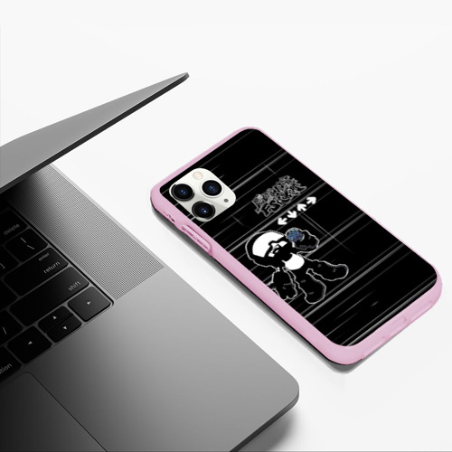 Чехол для iPhone 11 Pro Max матовый Tankmen Friday night Funkin, цвет розовый - фото 5