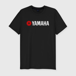 Мужская футболка хлопок Slim Yamaha Ямаха