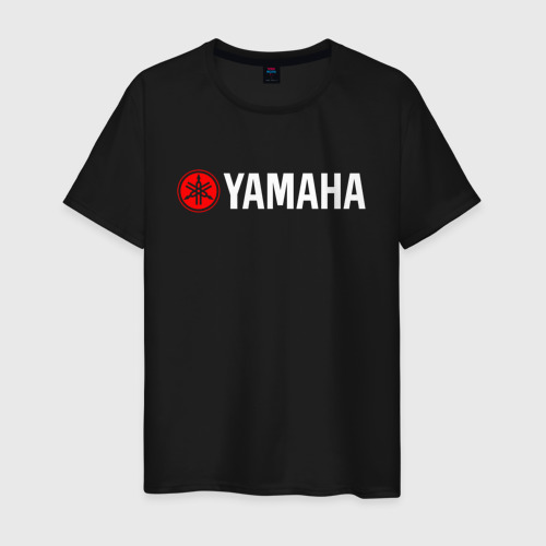 Мужская футболка хлопок YAMAHA | ЯМАХА, цвет черный