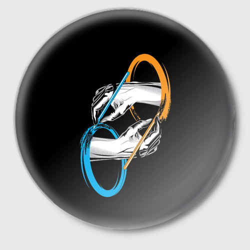 Значок Portal 2 hands, цвет белый