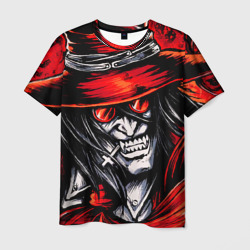 Мужская футболка 3D Alucard IN red