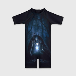 Детский купальный костюм 3D Странник в лесу