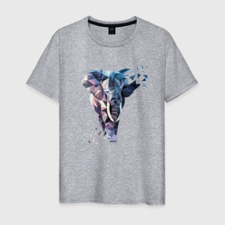 Мужская футболка хлопок Геометрический Слон