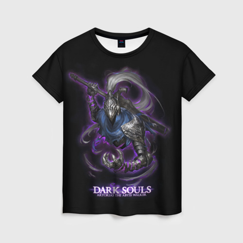 Женская футболка 3D с принтом Dark souls Abyss walker, вид спереди #2