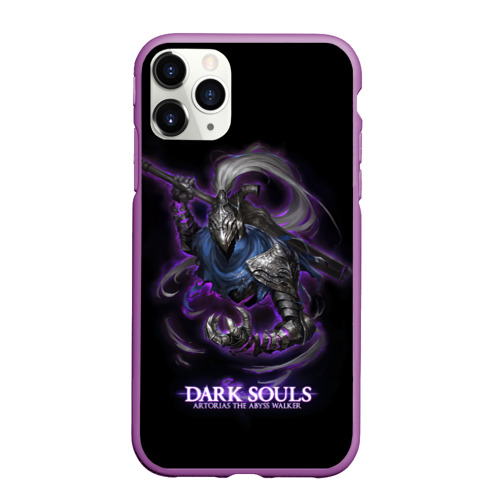 Чехол для iPhone 11 Pro Max матовый Dark Souls Abyss Walker, цвет фиолетовый