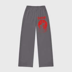 Женские брюки oversize без начеса хлопок Berserk minimal blood