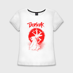 Женская футболка хлопок Slim Berserk minimal blood