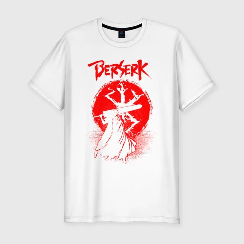 Мужская футболка хлопок Slim Berserk minimal blood
