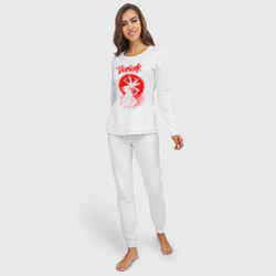 Женская пижама с лонгсливом хлопок Berserk minimal blood - фото 2